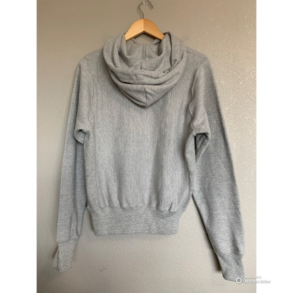 Champion Size XS Reverse Weave Hoodie Sweatshirt Grey RARE Lantern Print NWOT - Picture 6 of 16